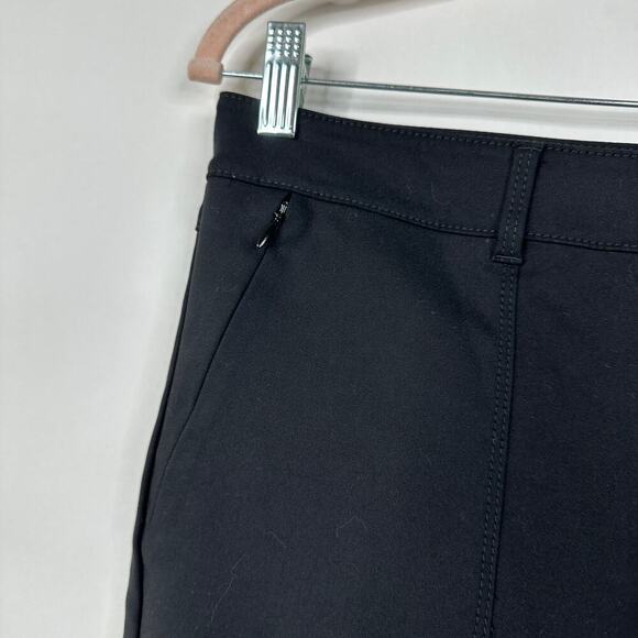 2/$30 WHBM The Skinny Ankle Pants Zip Pockets Button Ankle Mid Rise Black #8155 - Picture 4 of 12